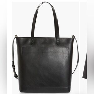 NWT Madewell Black The Zip-Top Medium Transport Tote
